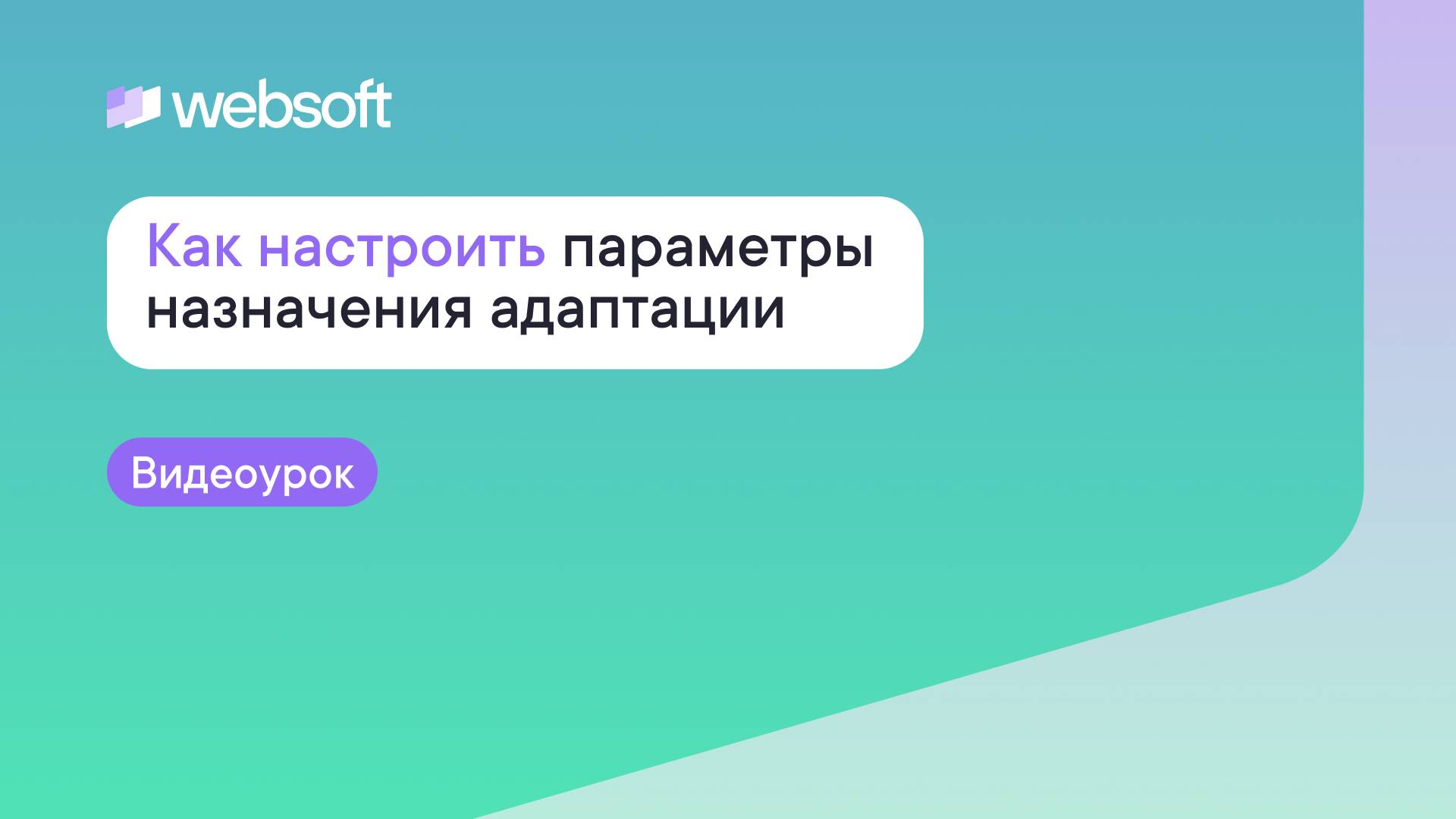 Как настроить параметры назначения адаптации через приложение администратора WebSoft HCM? смотреть онлайн