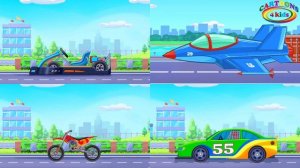 Учим машины и транспорт для детей. Викторина машинки. ?