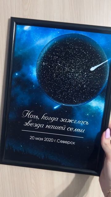 Карта звёздного неба в ваш особенный день✨ Заказать м смотреть онлайн