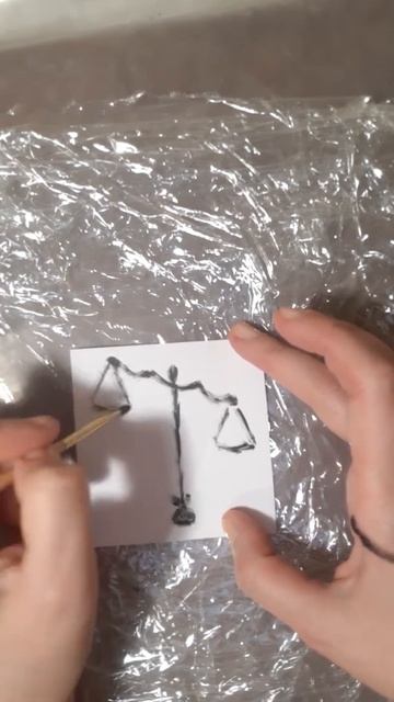Арт. Весы. Скетч. Легкое рисование. Рисование масляной смотреть онлайн
