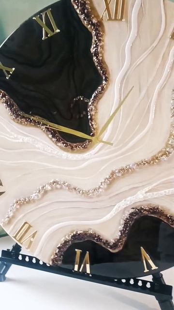 Большие часы 70 см ручная работа #часыизэпоксиднойсмол