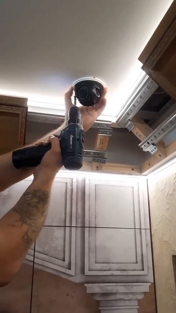 Как установить камеру на потолок, для 