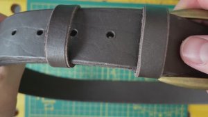 Изготовление ремня из натуральной кожи