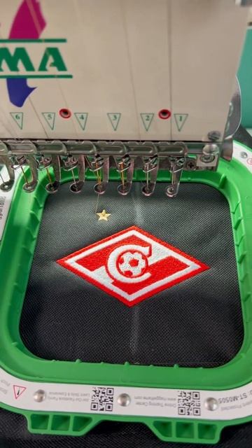 #спарак #спартакмосква вышивка логотипов на рюкзаках