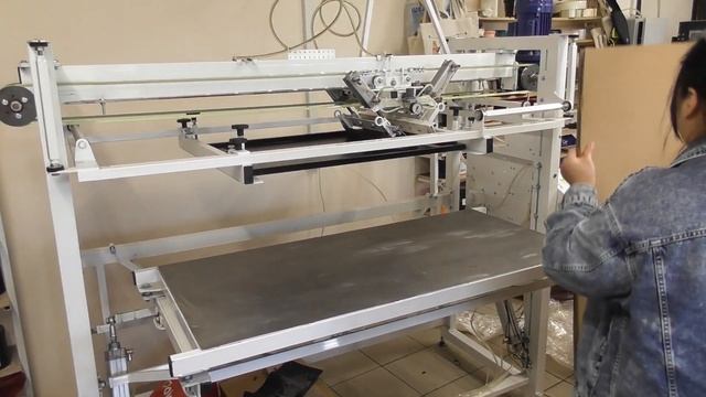 Трафаретный полуавтомат для картона. Печать 1000*500мм