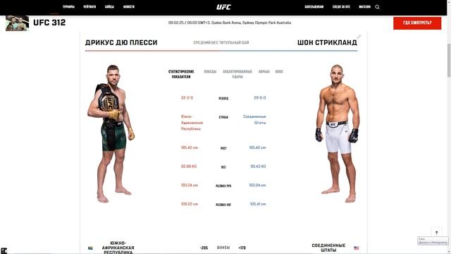 ДЮ ПЛЕССИ - СТРИКЛЕНД БОЙ ЮФС Du Plessis - Sean Strickland Fight UFС