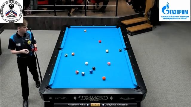3LR М. Новосёлов (M. Novoselov) vs A. Гулейкова (A. Guleikova) 4 tour Russia Open 8-ball 2021 смотреть онлайн