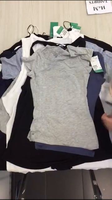 Одежда оптом. Футболки микс H&M. Цена 20,28 евро/кг. Вес 5 кг смотреть онлайн