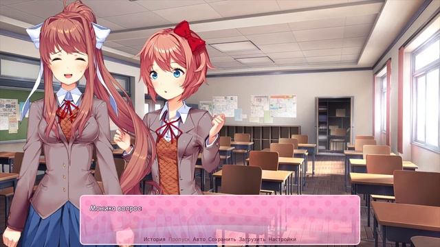 Неуклюжая Саёри! Doki Doki Literature Club! /// Доки Доки Литературный Клуб