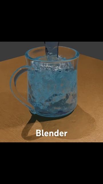 Вода Blender, Стакан с водой, Blender + Flip Fluids, первый раз делаю смотреть онлайн