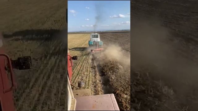Хтз Т150к Ямз236 против смд62 вспашка на моем канале , #farmin смотреть онлайн