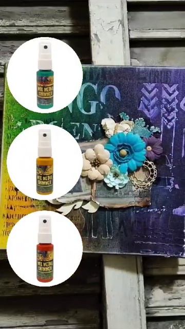 Краска-спрей Mix Media Shimmer CADENCE для скрапбукинга и mix-media. смотреть онлайн