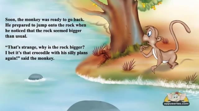 English Talking Book - The Monkey and the Crocodile смотреть онлайн