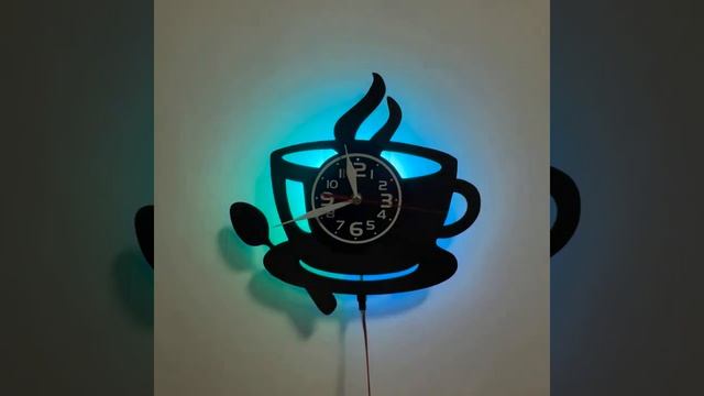 Кофейная чашка Светодиодные настенные часы с рынка са смотреть онлайн