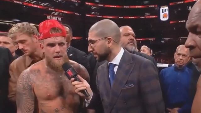 Майк Тайсон и Джейк Пол - первые слова после боя смотреть онлайн