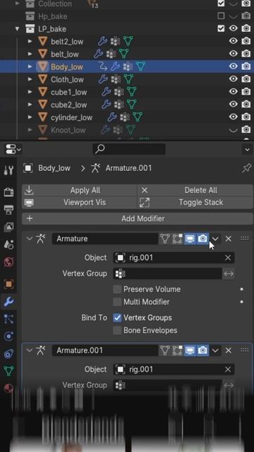 Как изменить rest pose в блендере у рига - Blender уроки #blendertips смотреть онлайн