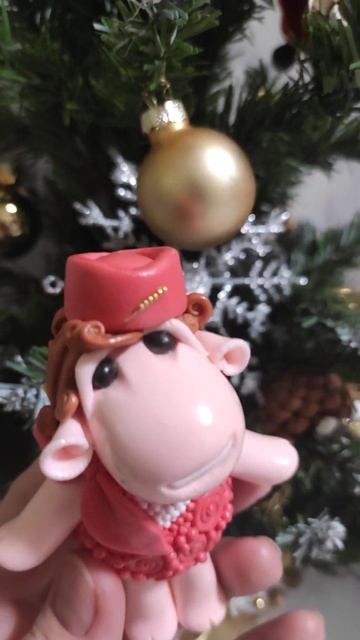 Стюардесса Бараняшка🤩 ручной работы, магнитик на хол