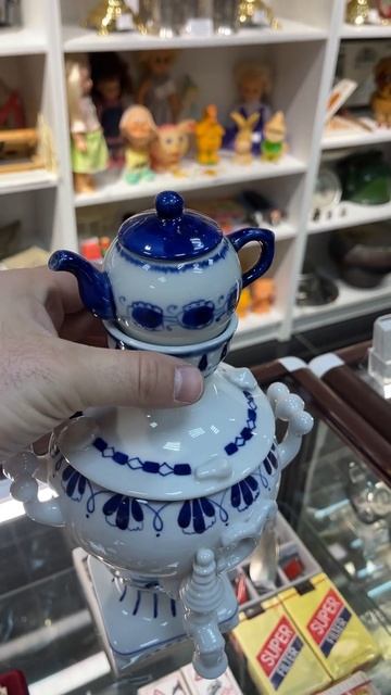 Фарфоровый самовар #антиквариат #фарфор #самовар смотреть онлайн