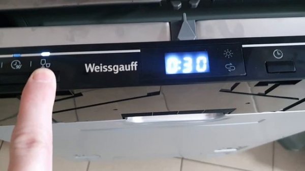 Weissgauff BDW 4536 D Настройка жесткости воды и регулировка ко