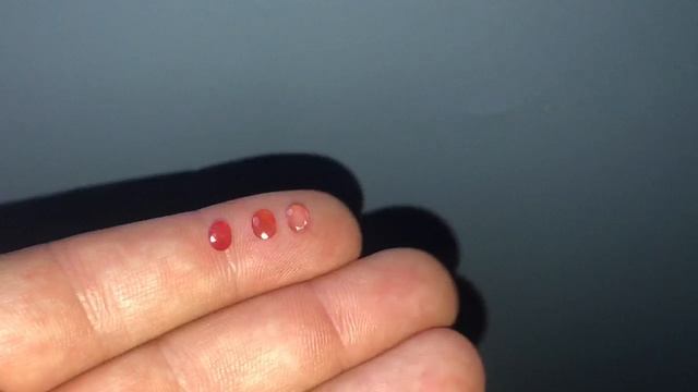 Сапфиры оранжево- розовые 0,99кт №394