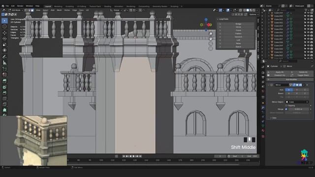 Уроки в Blender. Моделирование архитектуры | Урок 9