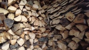 Пилим-колем, забиваем дровник. Жизнь на Алтае после переезда.