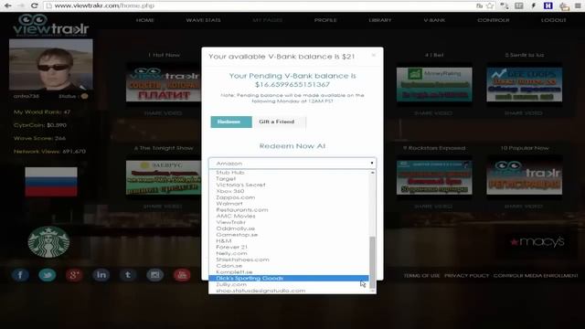 VIEWTRAKR - WAVESCORE БЕСПЛАТНАЯ ВИДЕО СОЦИАЛЬНАЯ СЕТЬ С БОЛЬШИМ ДОХОДОМ! смотреть онлайн