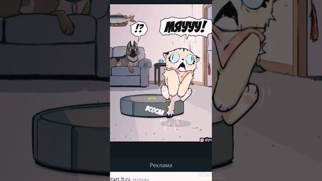 озвучка комикса Пикси и Брут пылесос робот 🤖 смотреть онлайн