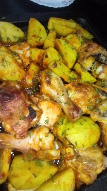 Курица в духовке смотреть онлайн