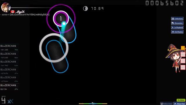Шок!DEAD INSIDE ПРОШЕЛ 1000-7 В OSU!