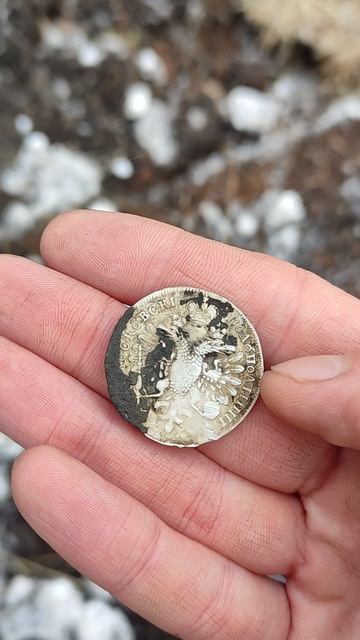 Редчайшая монета. Полуполтина Петра.