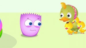 Оп и Боб учат цвета Белый и Синий: Развивающие мультики для малышей