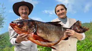 Как готовят рыбу в глине в горах Азербайджана — деревенская кухня