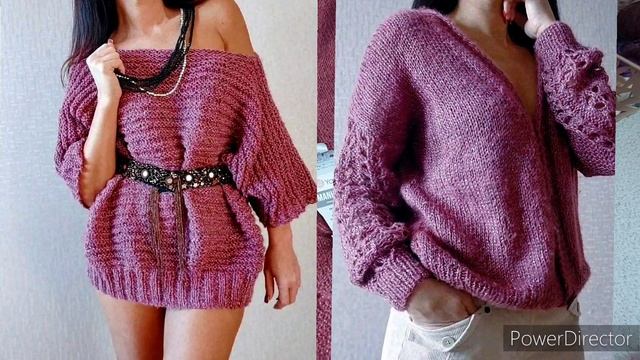 БЛЕСТЯЩИЙ КАРДИГАН С АЖУРНЫМИ РУКАВАМИ НА ПУГОВИЦАХ ИЗ КРАСИВОЙ ПРЯЖИ YARNART смотреть онлайн