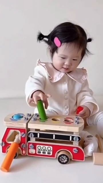 Машина пожарная конструктор детский деревянный/OZON 11449