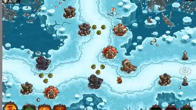 Kingdom Rush Vengeance Level 9 Passing прохождение уровня  9   замерзшие ручьи