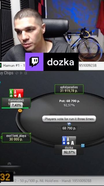 КУЛЕР С ТУЗАМИ. #dozka #покер #покердом смотреть онлайн