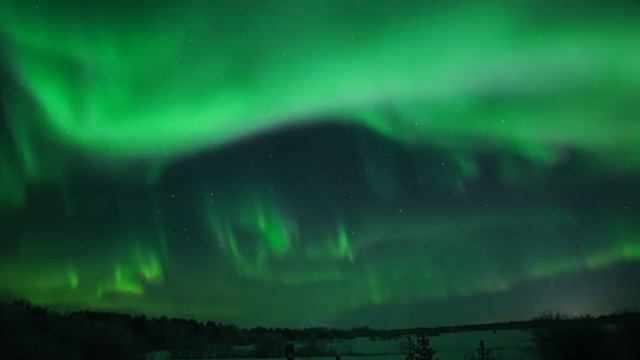 Северное сияние в Мурманской области смотреть онлайн