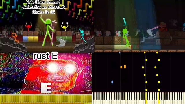 rush e и Note Block Concert - Animation vs. Minecraft Shorts Ep 35 смотреть онлайн
