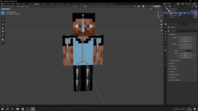 мини-гайд по Blender 2 часть: Добавление костей и анимация смотреть онлайн