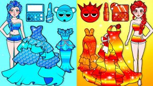 Мультики для девочек🐾  Эльза огня против Эльзы холода 🐾 Мультики про куколки