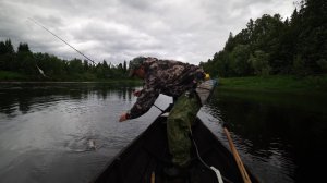 Хариус на балду. Рыбалка на речке.