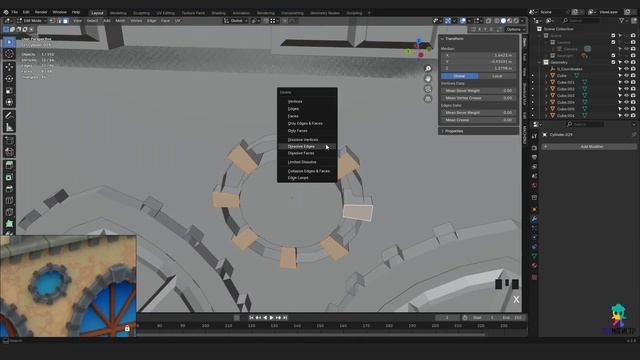Моделирование архитектуры в Blender | Урок 11 смотреть онлайн