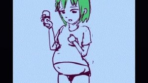 Fat anime girl weight gain animation | толстая аниме девушка набирает в