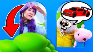 Дымок взял машинку без спроса 😿  Чему он научился? Видео для малышей про котика