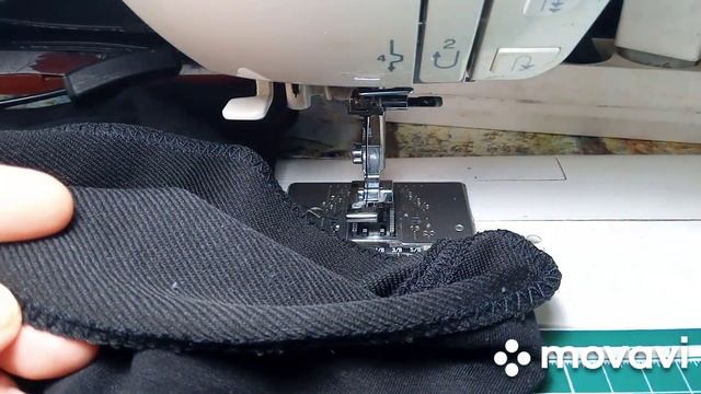 Как укоротить самой трикотажные брюки на бытовой маши