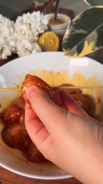 Куриные шашлычки в аэрогриле Cosori 🧡 Рецепт в коммента? смотреть онлайн