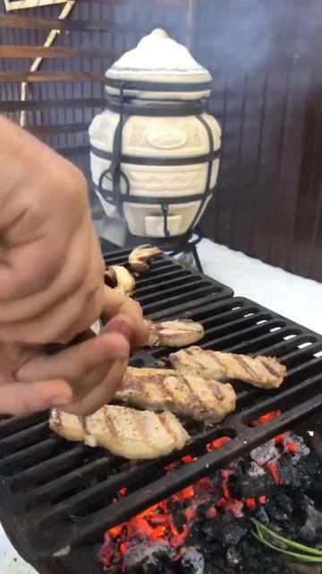 Мясо. Грибы. Гриль. #деревня #рецепт #cooking #еда #food #вкусн? смотреть онлайн