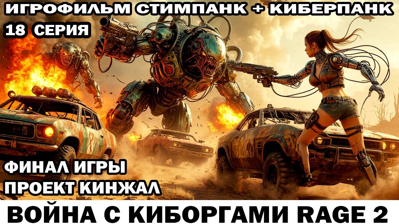 Финал Игры Война с киборгами Rage2 в стиле стимпанк киберпанк фоллаут Проект Кинжал 18 серия #шутер смотреть онлайн