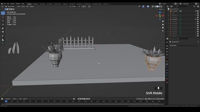 Как правильно оптимизировать 3D модель в Blender? Урок 18 смотреть онлайн